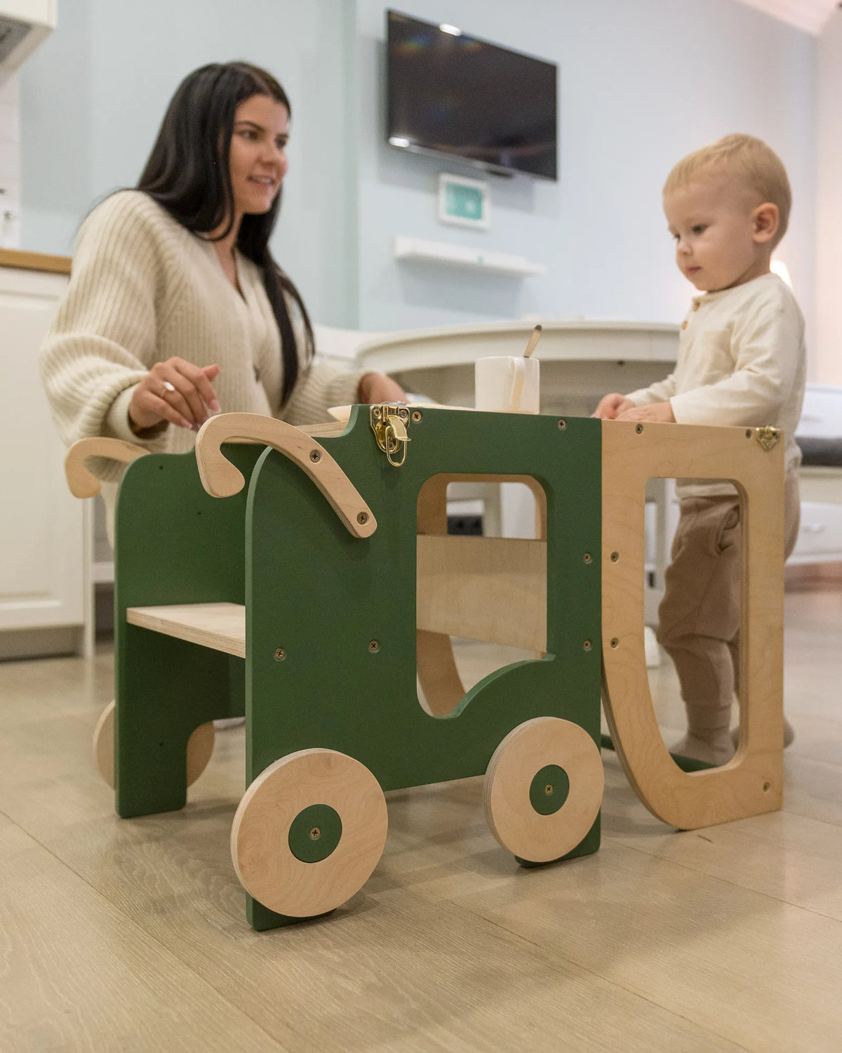 Le Chariot — Tour d'Observation 2 - en - 1 Bureau & Éveil – Montessori pour enfant – photo 8