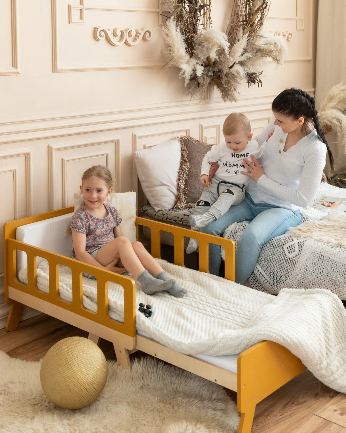 Lit Évolutif Enfant 3-en-1 – Canapé & Lit – Mobilier Montessori pour enfant | Tinitto
