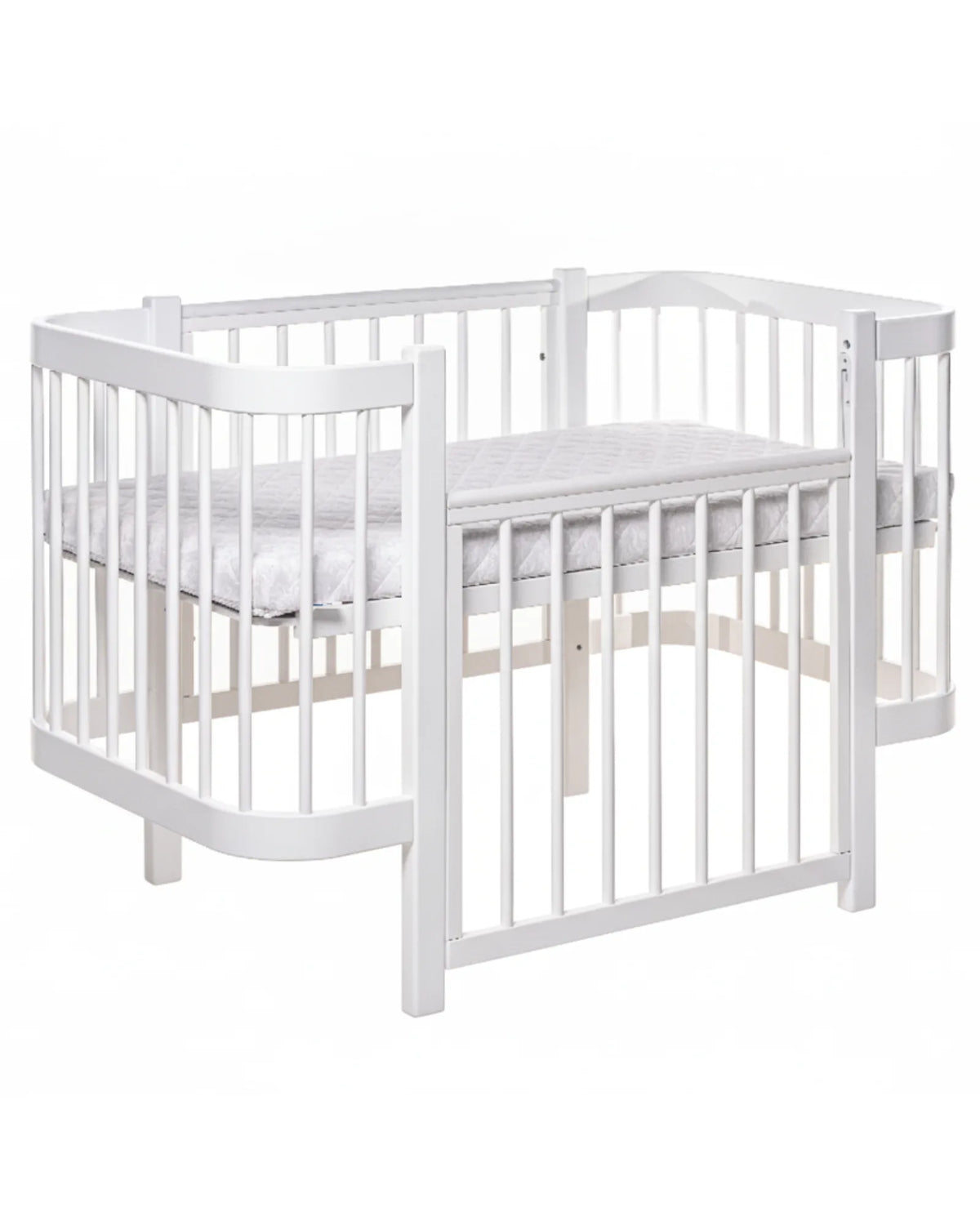 Lit bébé évolutif ELIN avec matelas – Hêtre massif | KOTTO