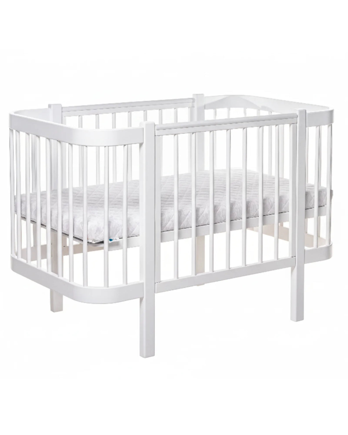 Lit bébé évolutif ELIN avec matelas – Hêtre massif | KOTTO