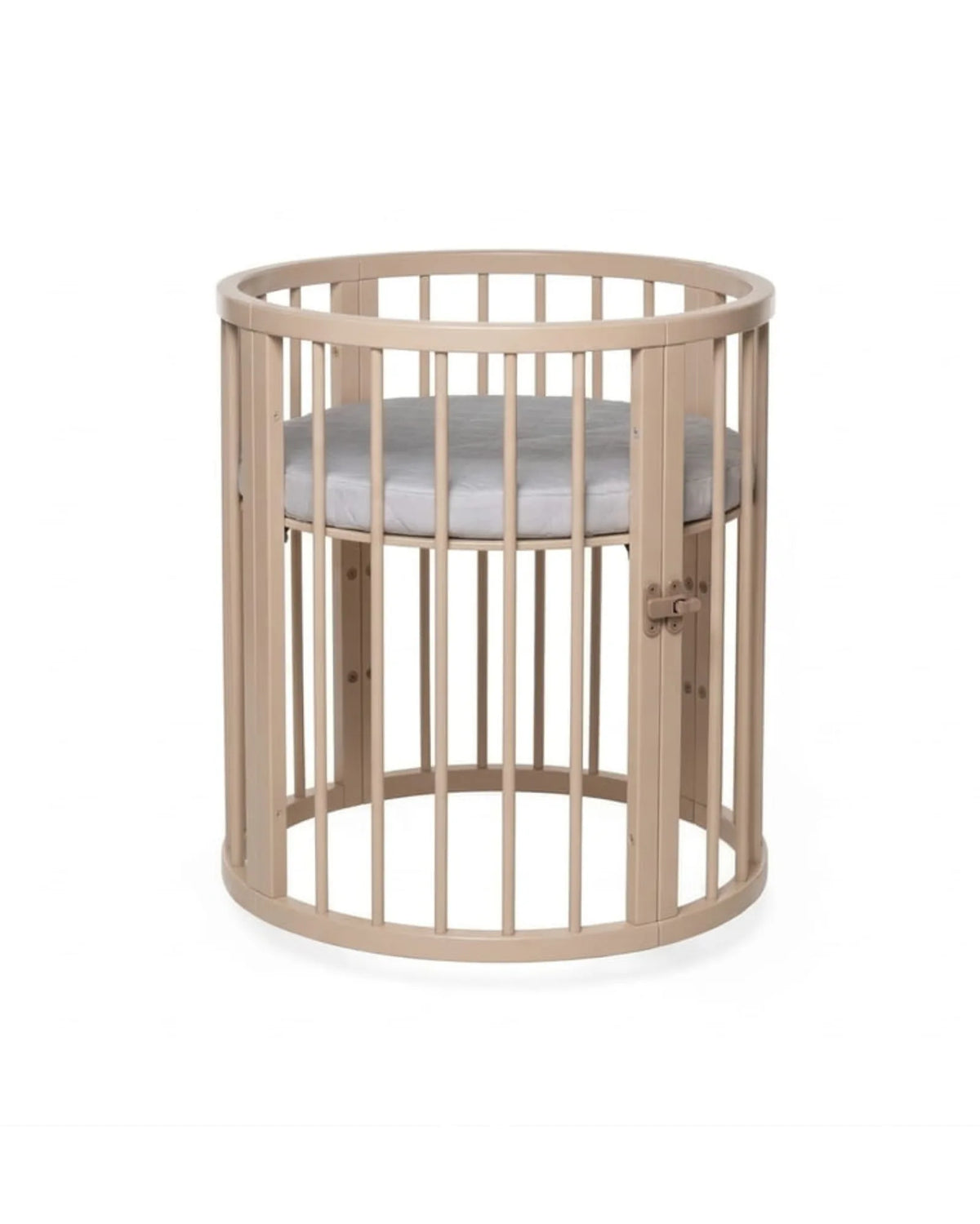 Lit bébé rond OLIN avec matelas – Hêtre massif | KOTTO