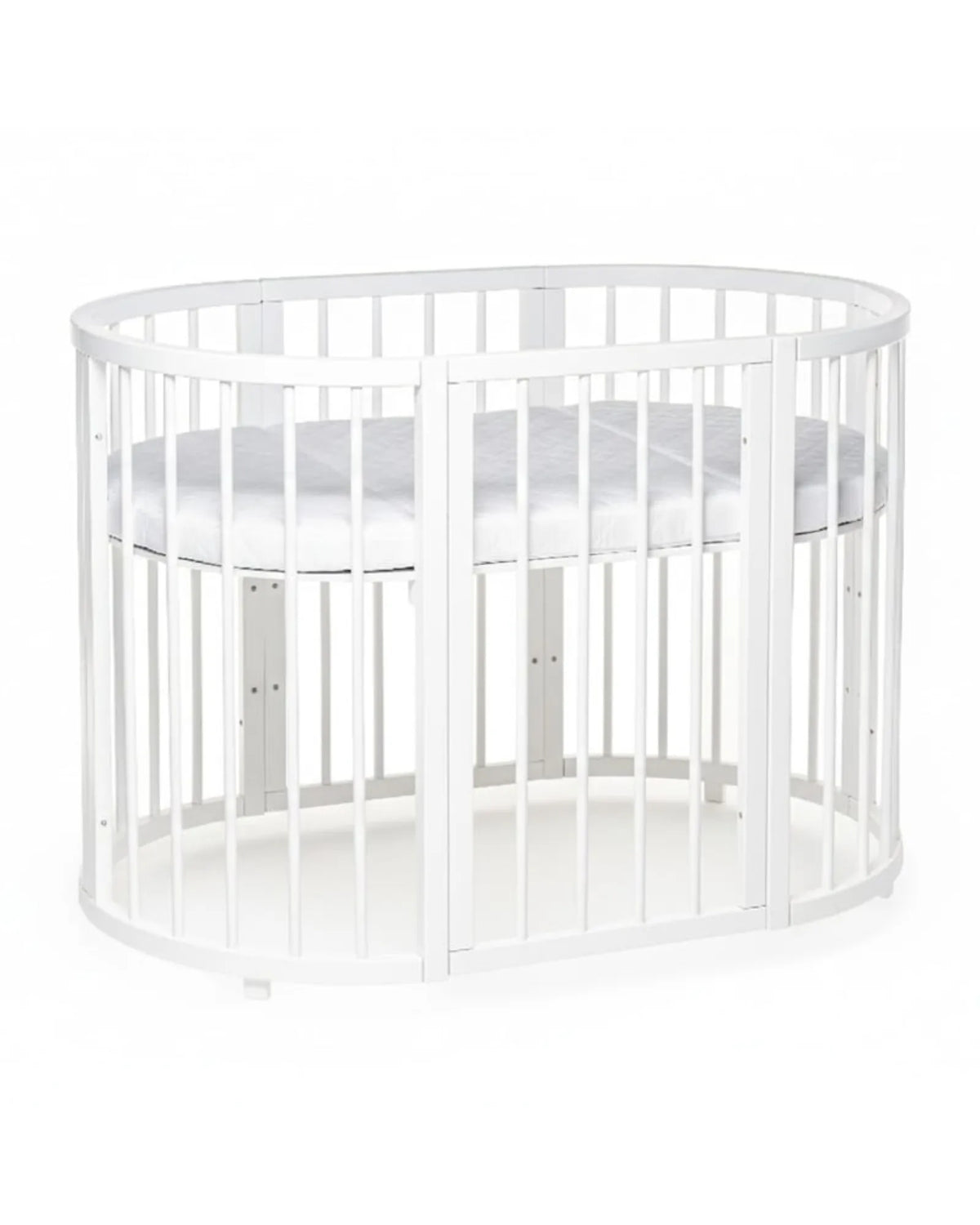 Lit bébé rond OLIN avec matelas – Hêtre massif | KOTTO