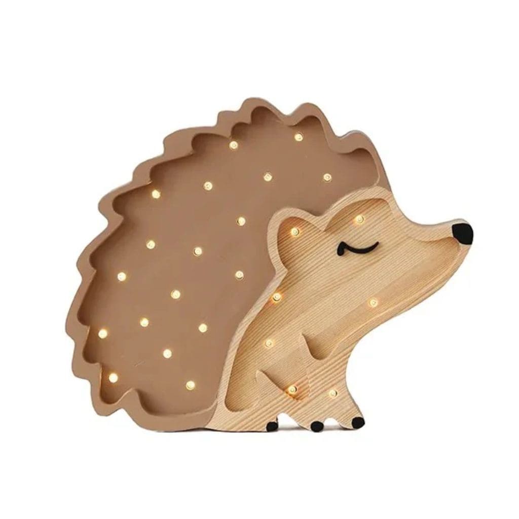 Lampe Hérisson Artisanale en Bois – Little Lights