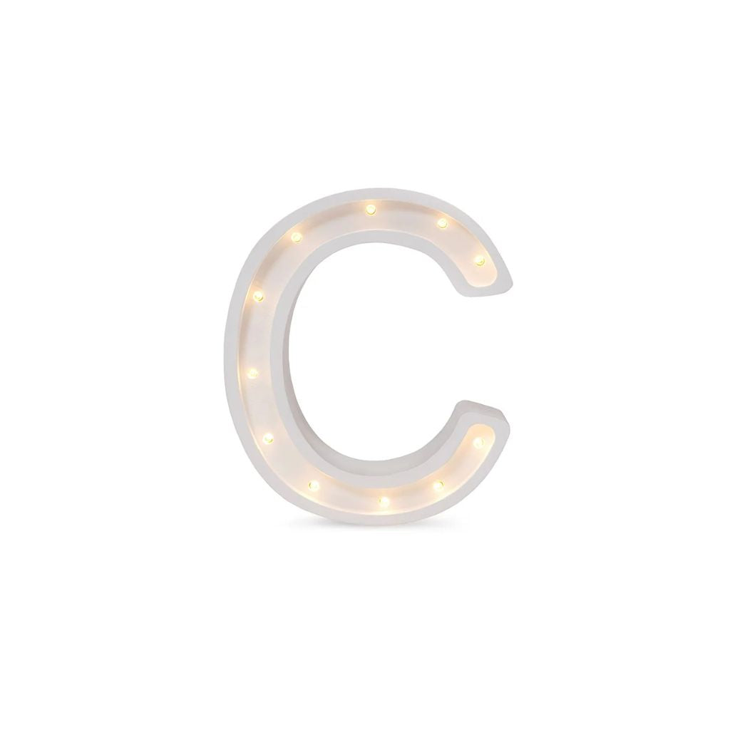 Lampe Lettre Artisanale en Bois – C