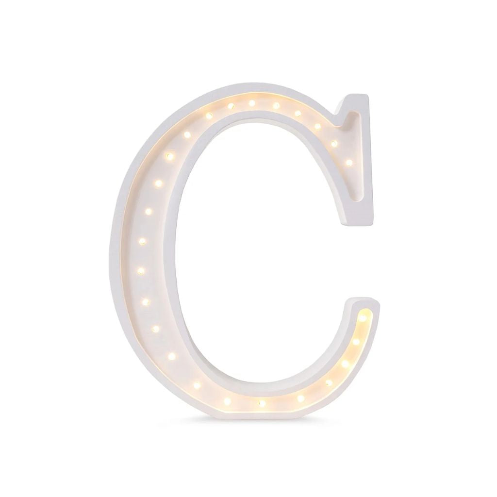 Lampe Lettre Artisanale en Bois – C