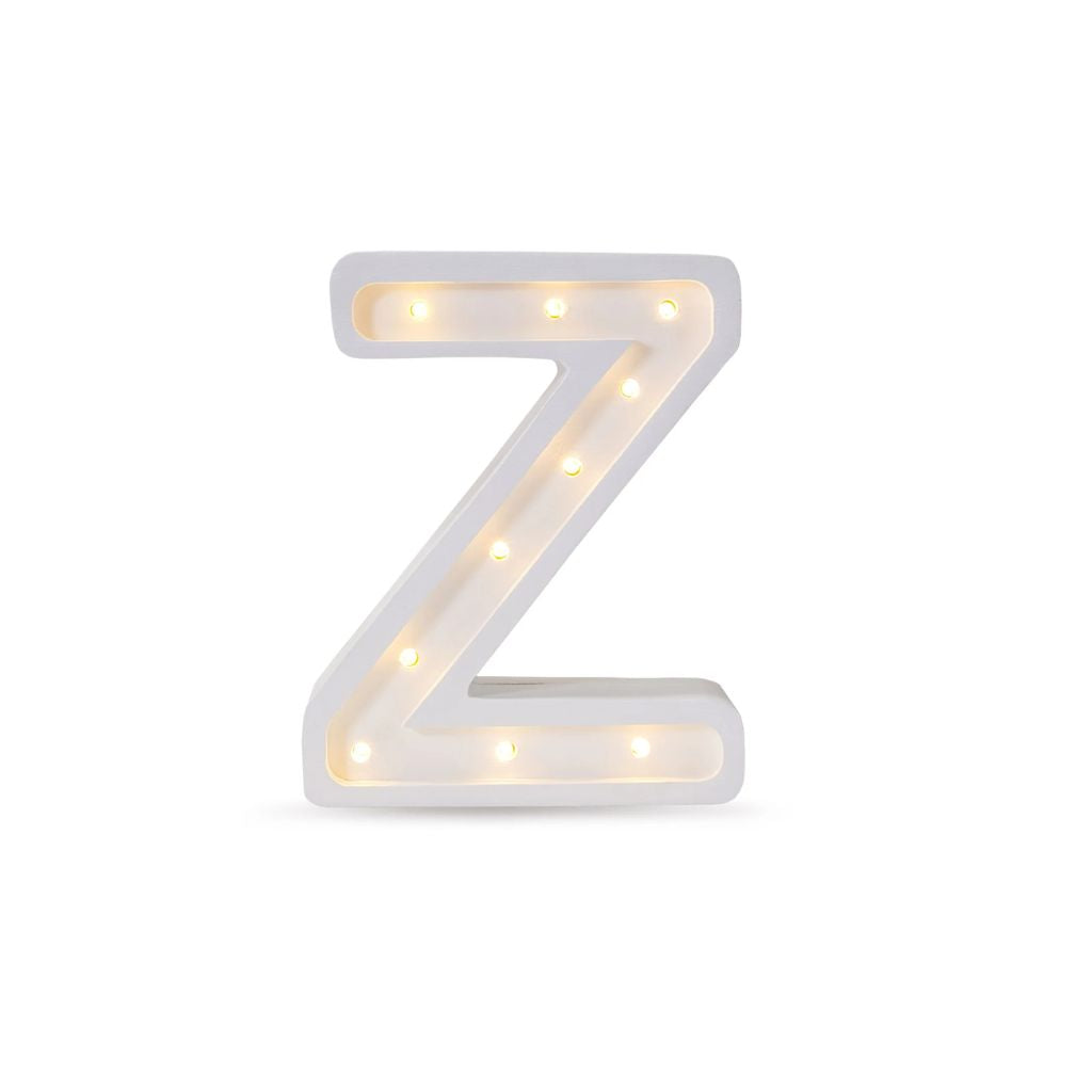 Lampe Lettre Artisanale en Bois – Z