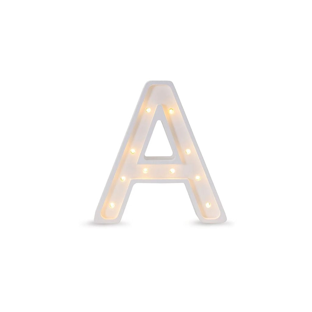 Lampe Lettre Artisanale en Bois – A