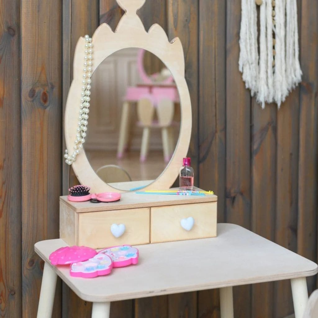 Ma Première Coiffeuse de Princesse – Jouet d'Imitation Couronne