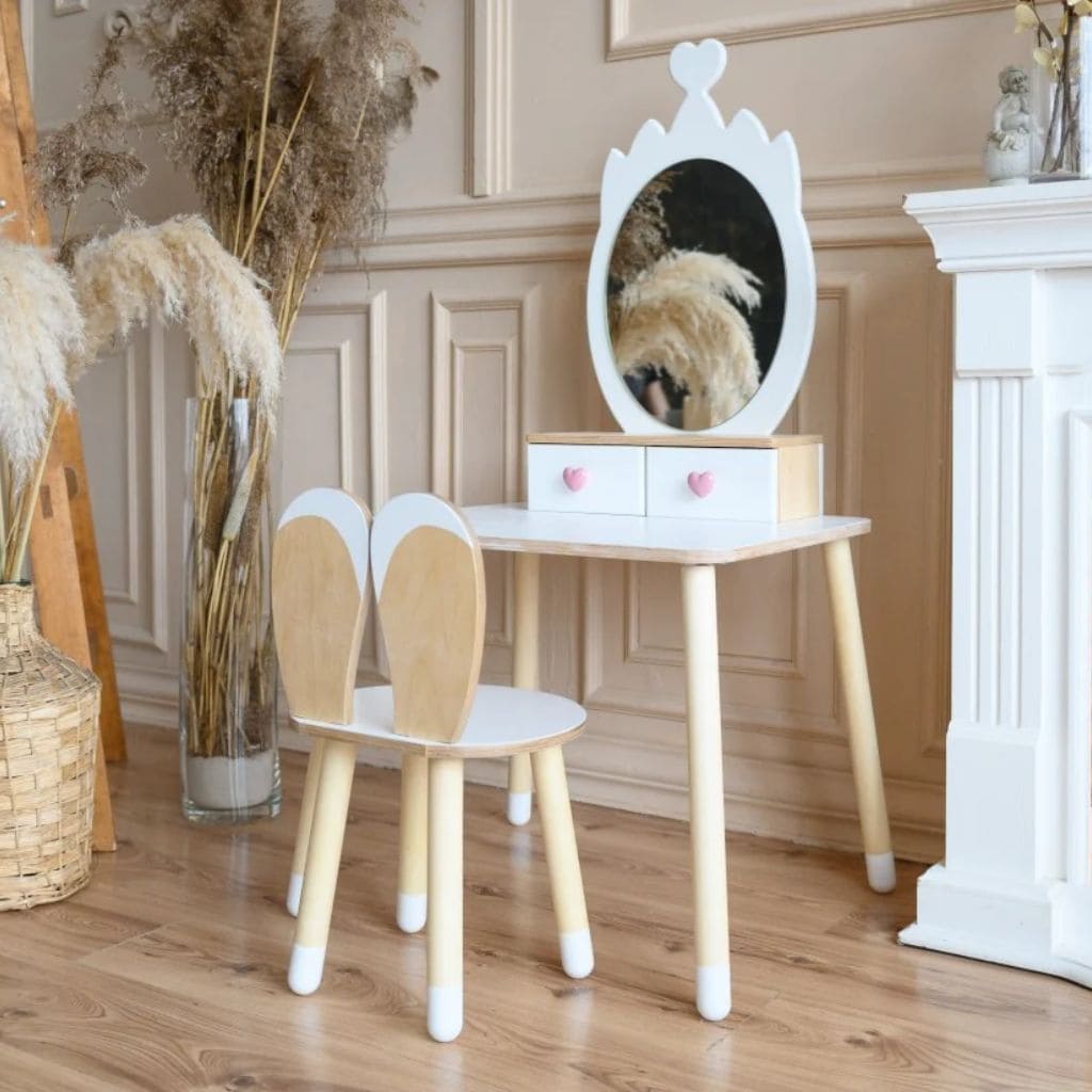 Ma Première Coiffeuse de Princesse – Jouet d'Imitation Couronne