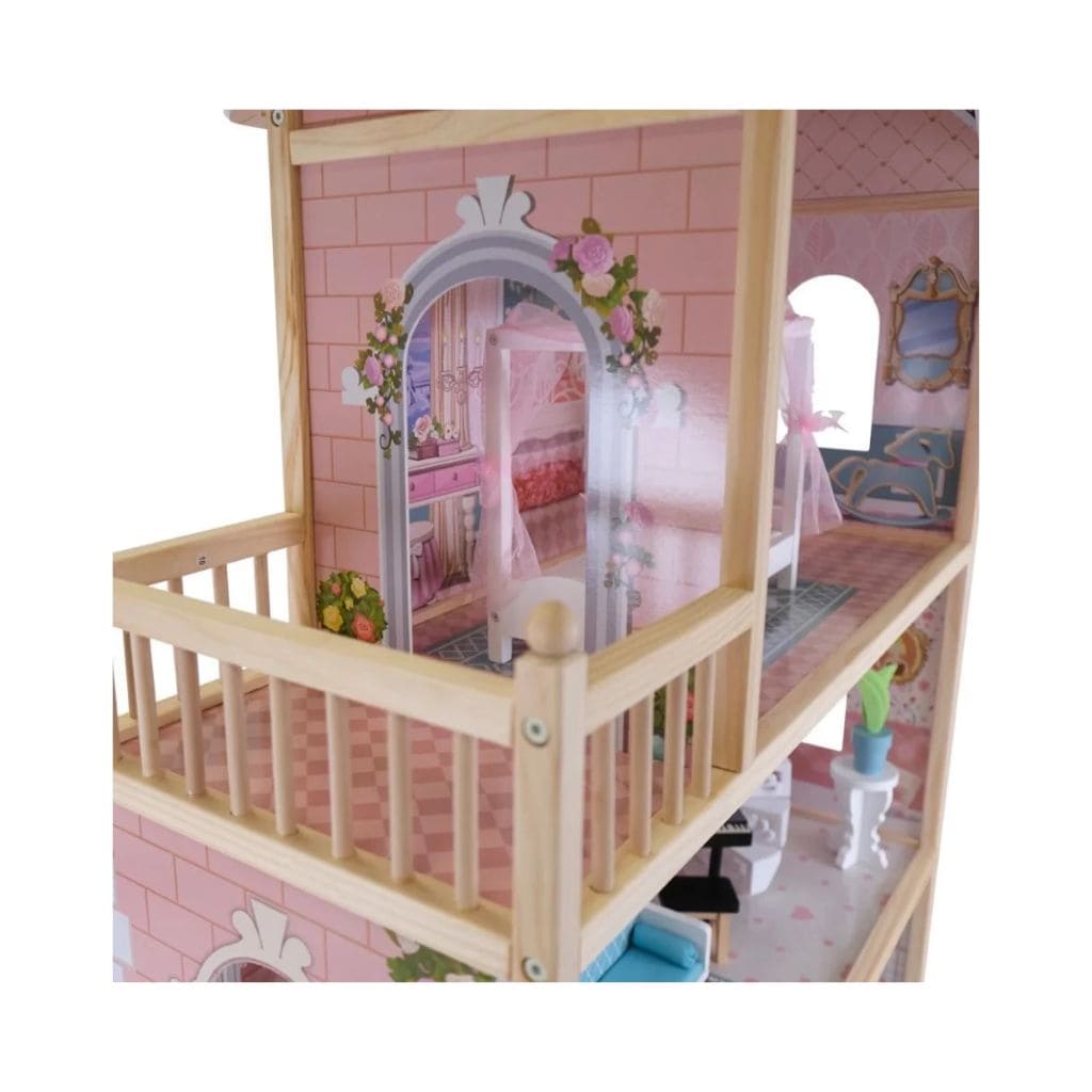 Maison de Poupée Emily en Bois avec LED