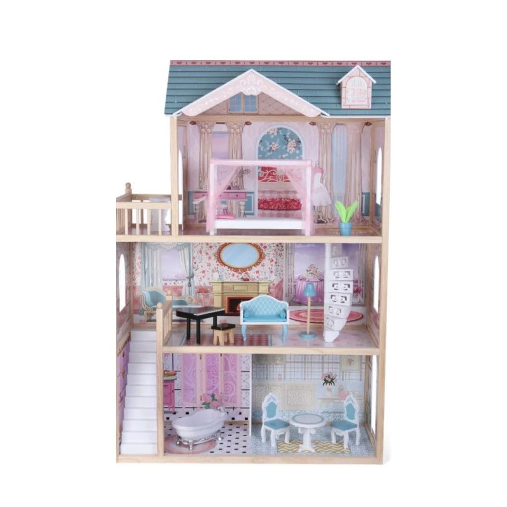 Maison de Poupée Emily en Bois avec LED