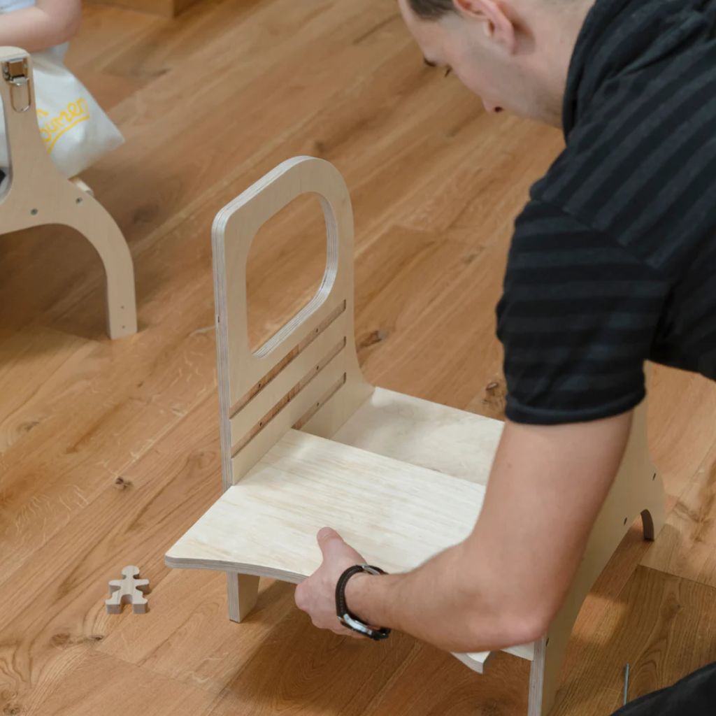 Marchepied Évolutif Enfant MIIMO® - Bois Naturel