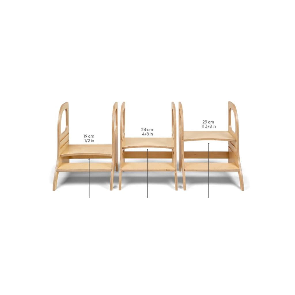 Marchepied Évolutif Enfant MIIMO® - Bois Naturel