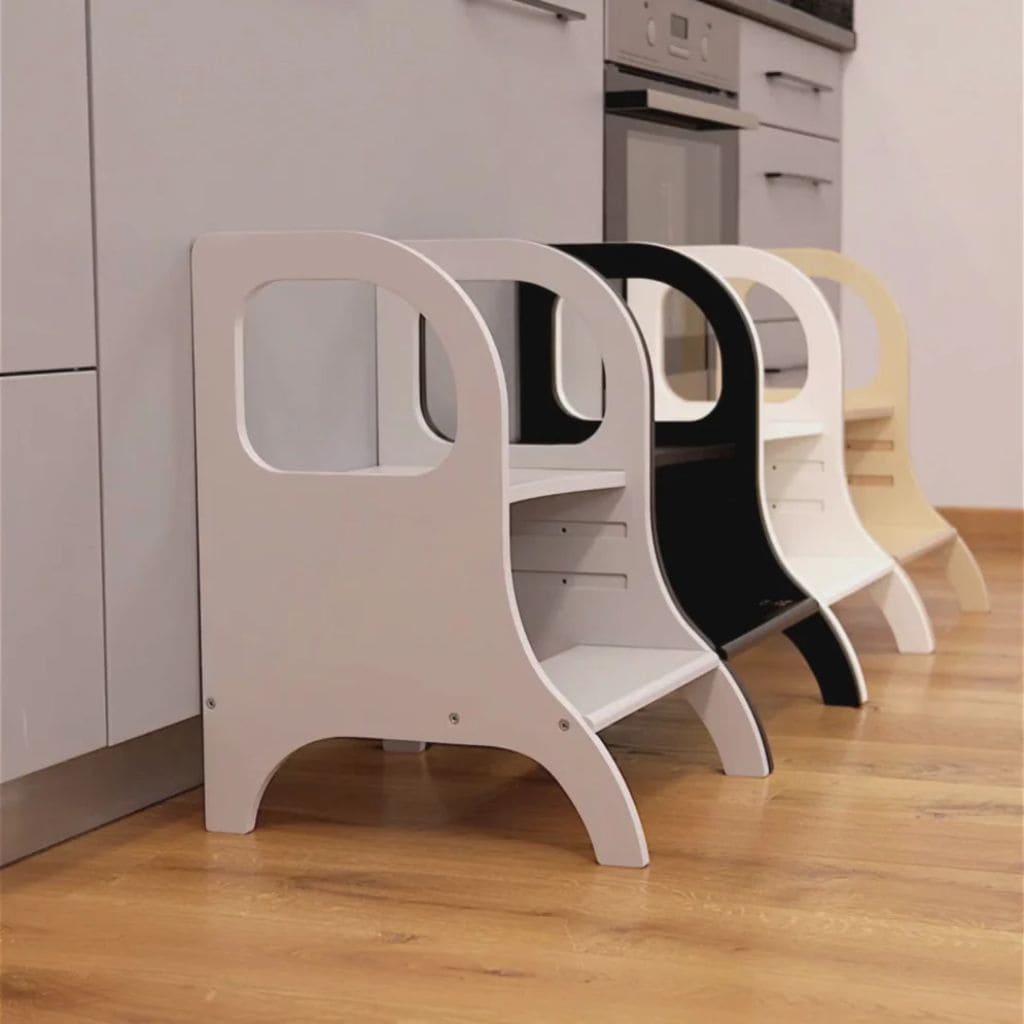 Marchepied Évolutif Enfant MIIMO® - Bois Naturel