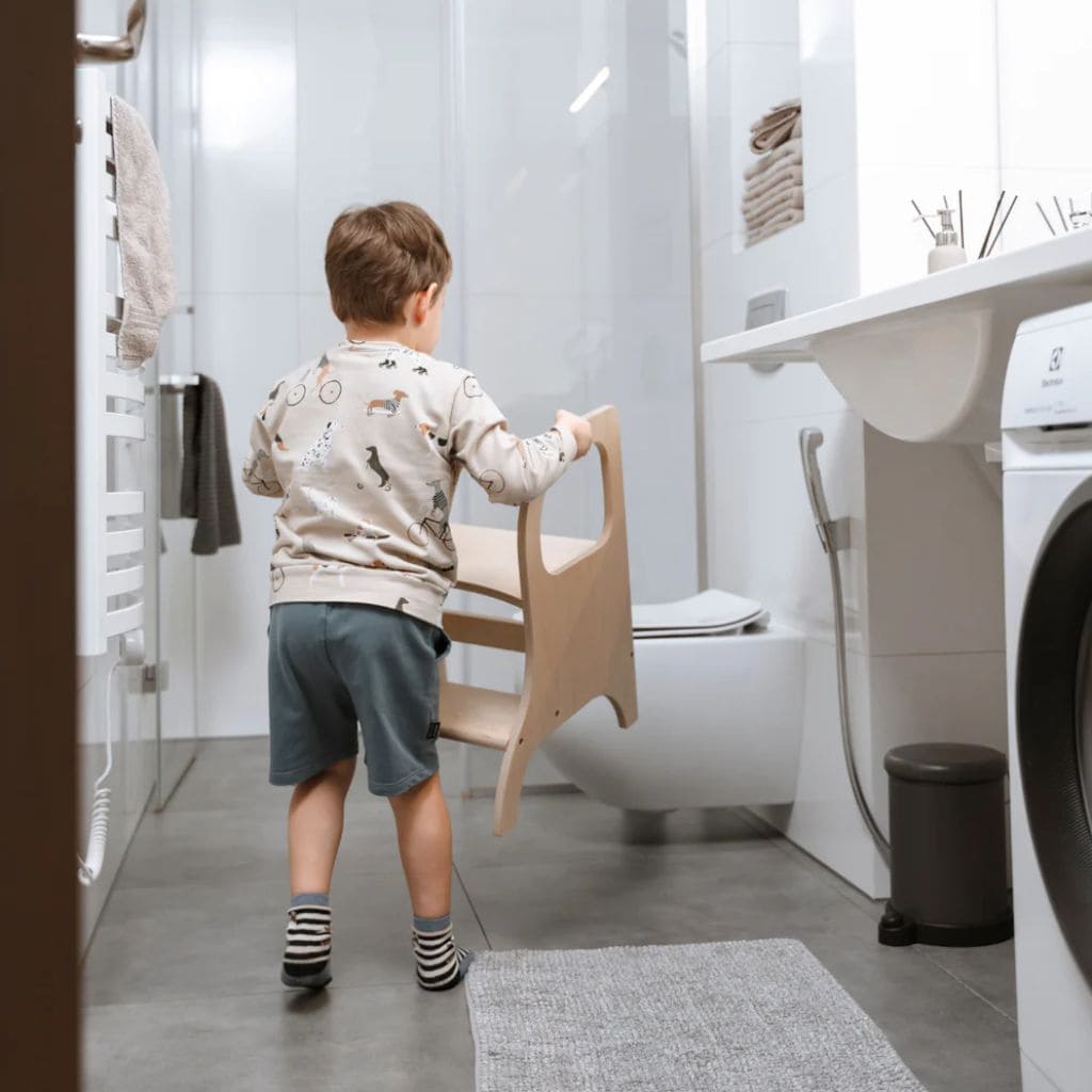 Marchepied Évolutif Enfant MIIMO® - Bois Naturel