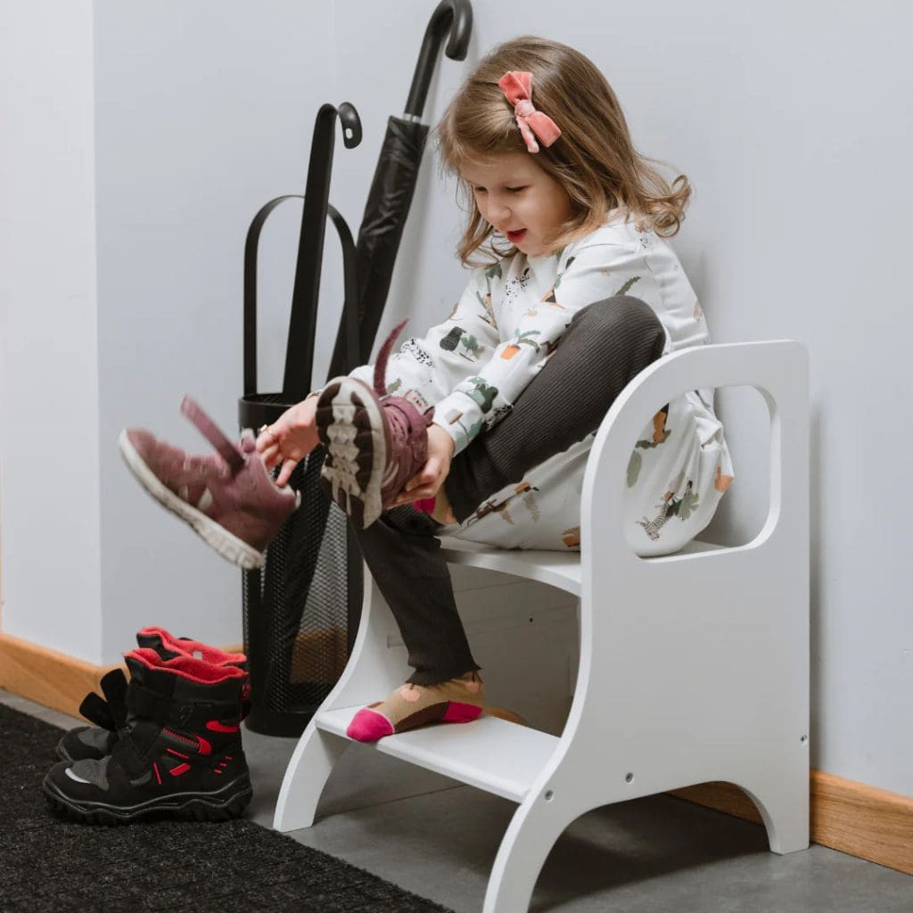 Marchepied Évolutif Enfant MIIMO® -Blanc