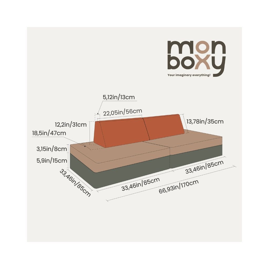 Matelas de Jeu Évolutif – Vert Foncé