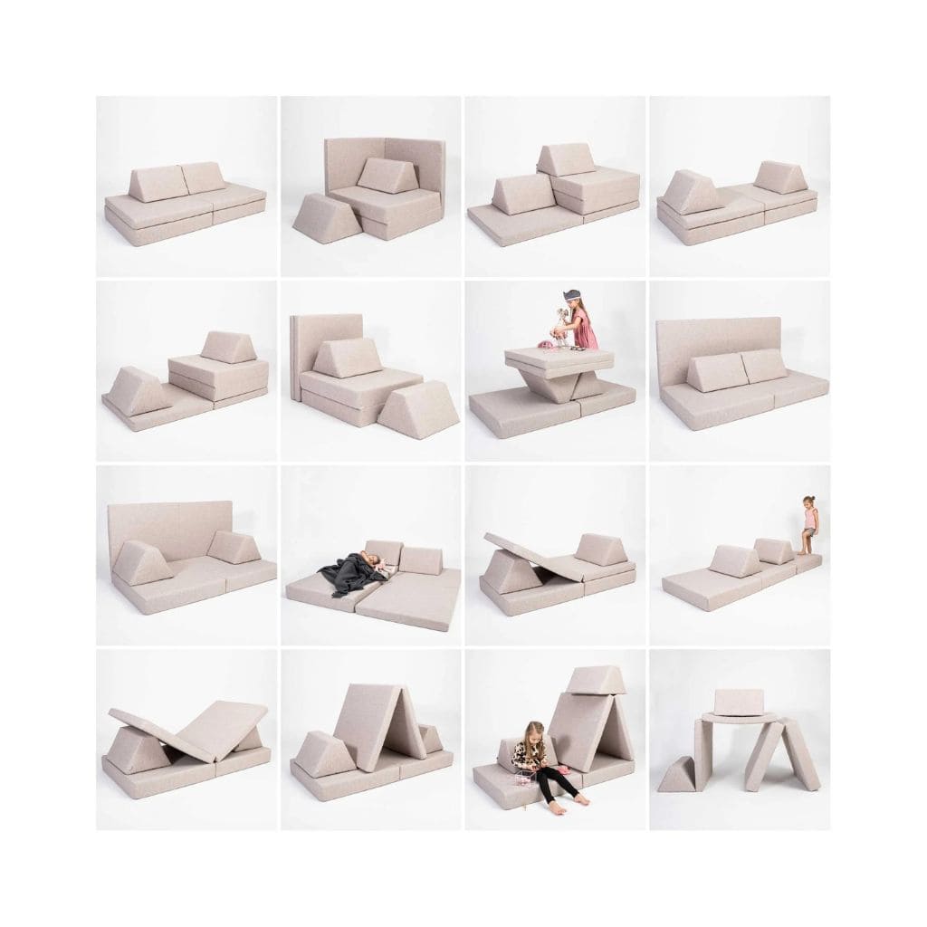 Matelas de Jeu Évolutif – Beige Doux