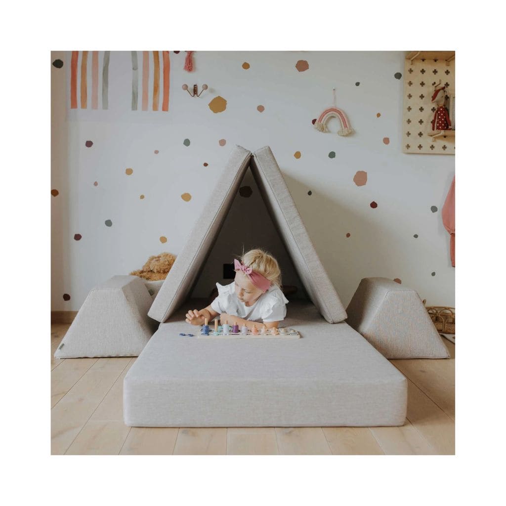 Matelas de Jeu Évolutif – Beige Doux