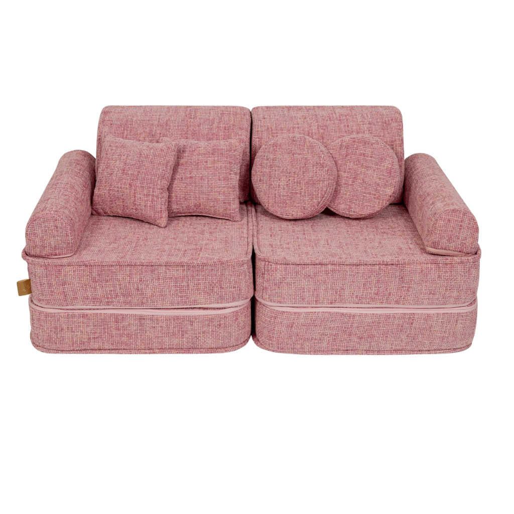 Canapé Medium Modular Sofa for Kids - Tangle Bubblegum Pink