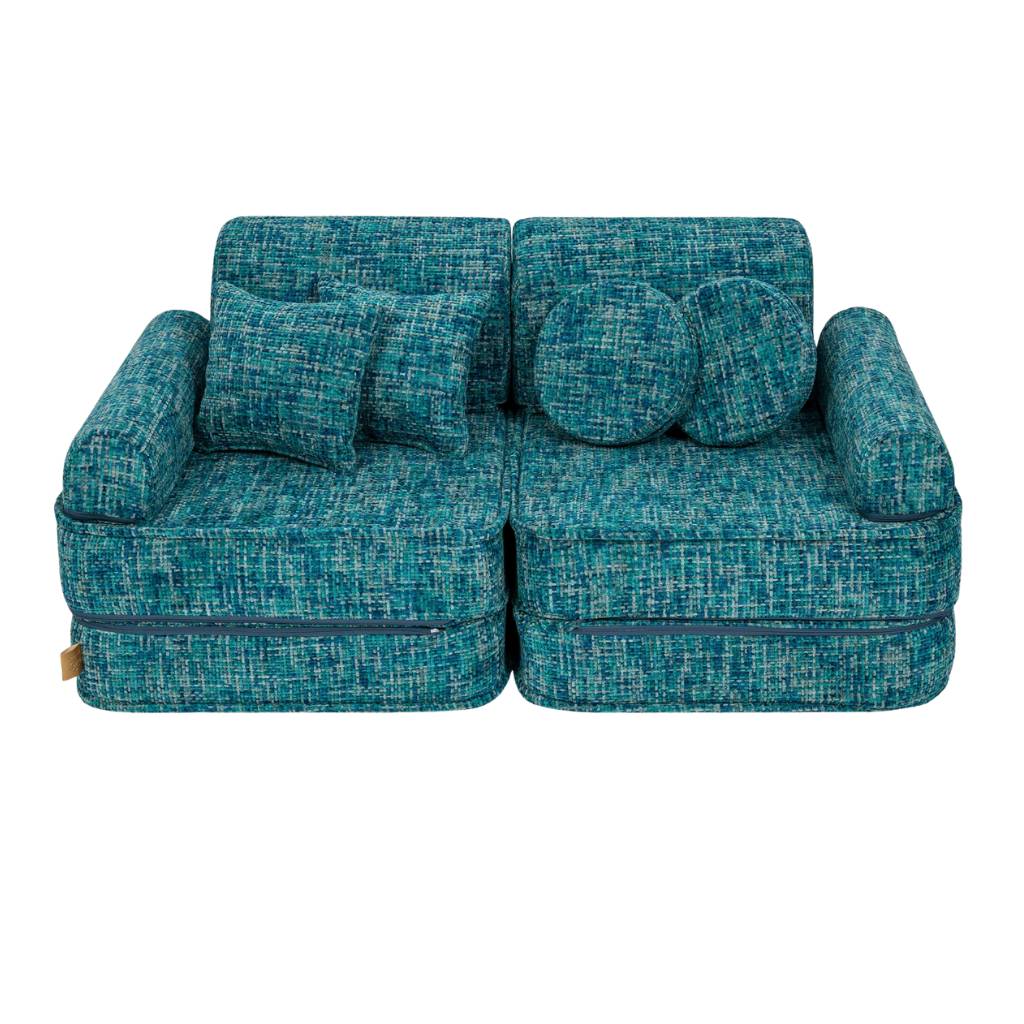 Canapé Medium Modular Sofa for Kids - Tangle Lagoon Blue