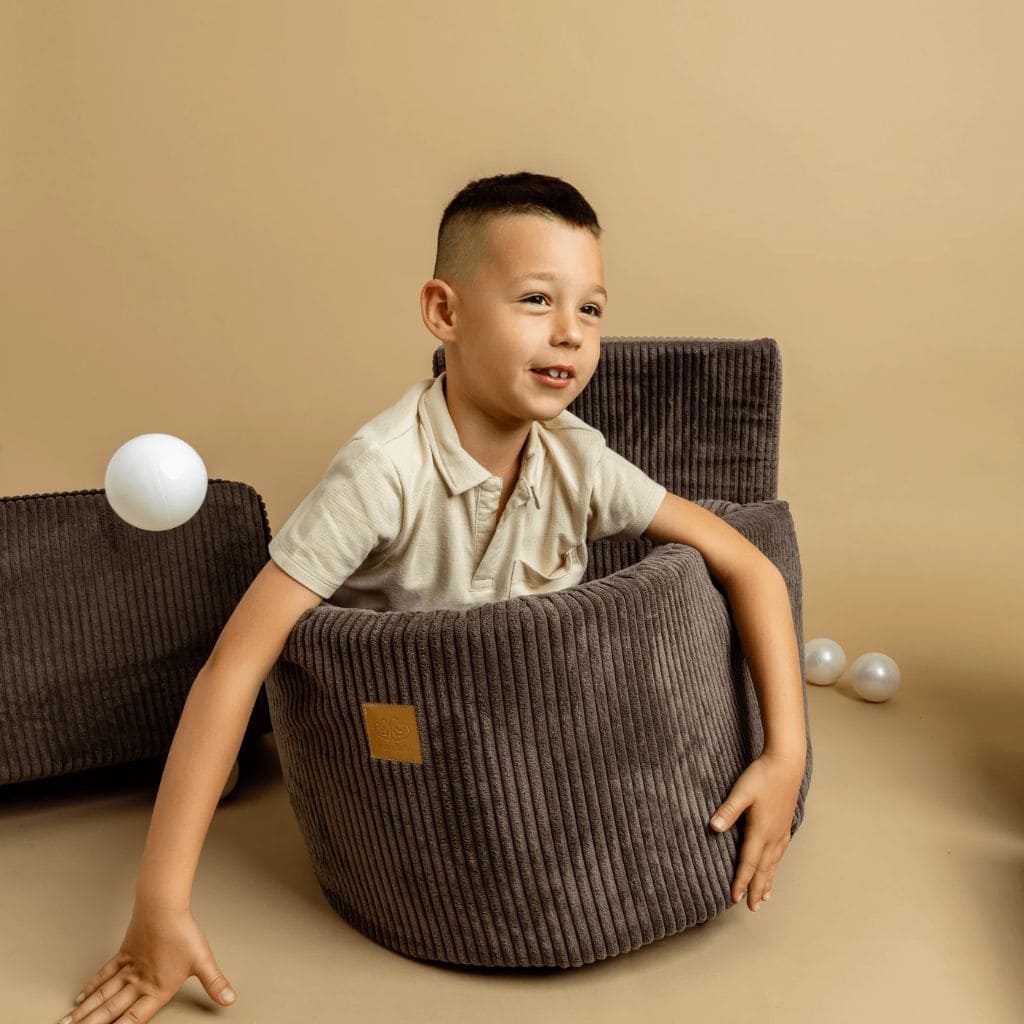 Set de Jeux avec Piscine à Balles MeowBaby®  - Brown & White Pearl