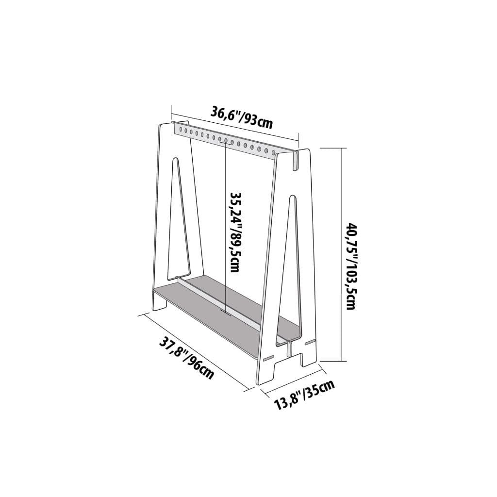 MiniPortant Enfant – Porte-Vêtements avec Cintres