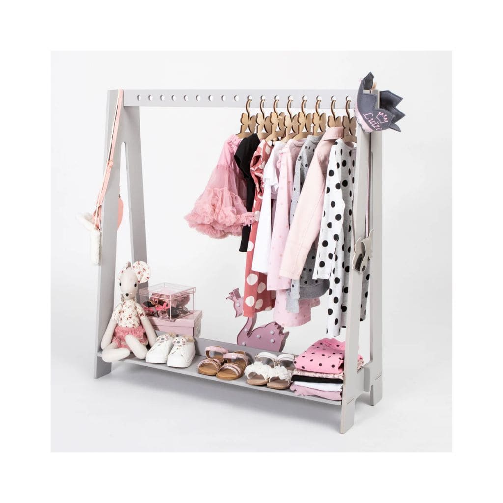 MiniPortant Enfant – Porte-Vêtements avec Cintres