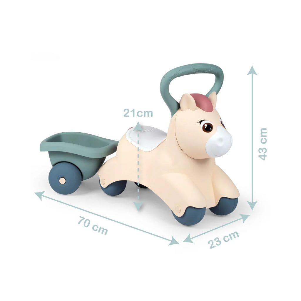 Mon Premier Poney à Bascule avec Remorque