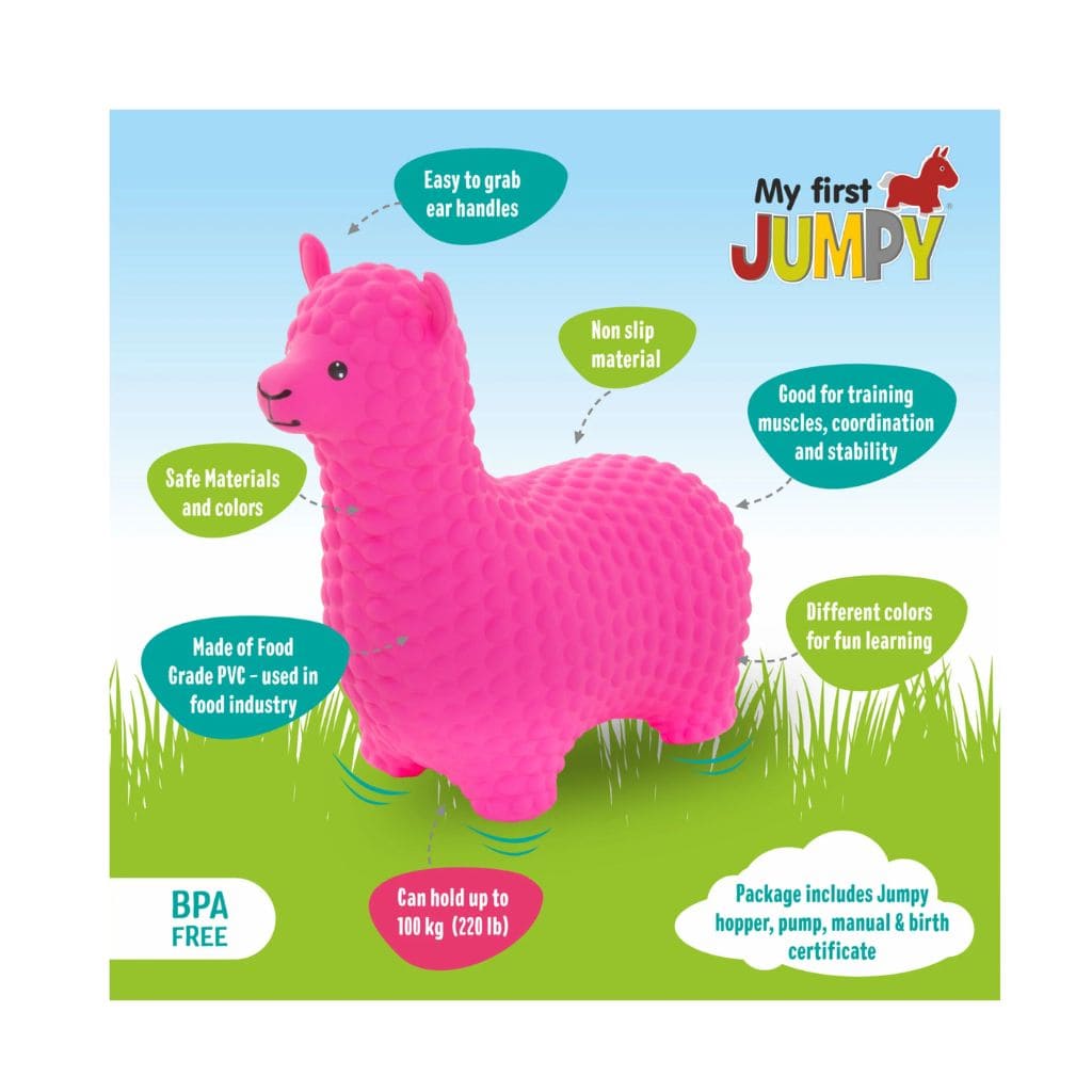 Joeut My First JUMPY – Pink Alpaca