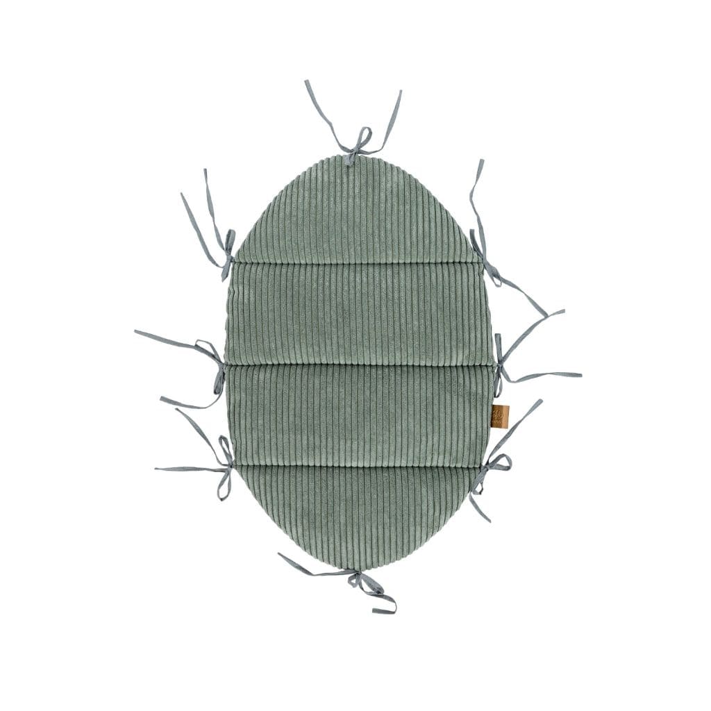 Cocon Bébé avec Protection Tressée - Vert Olive