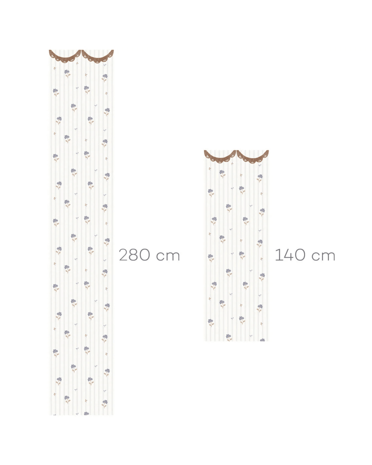 Papier Peint Fleurs Rétro Délicates à Ornement – Chambre Bébé – Montessori pour enfant – photo 3