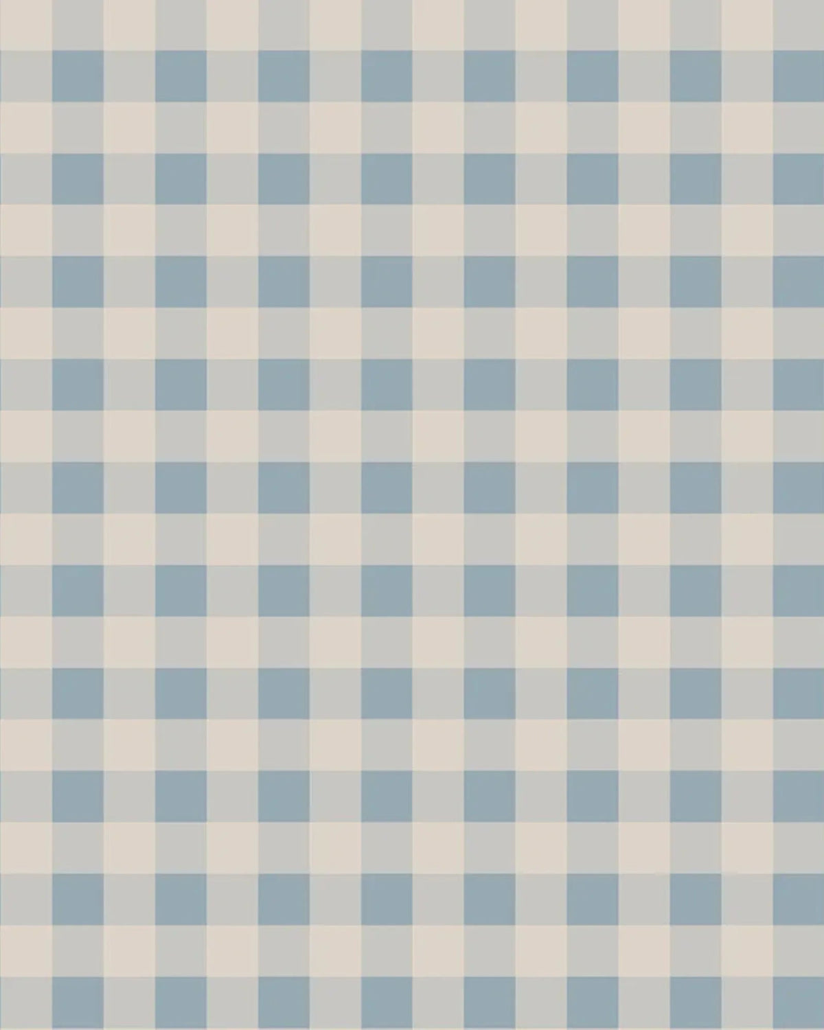 Papier Peint Micro - Carreaux Bleu et Crème – Chambre Bébé Garçon – Montessori pour enfant – photo 2