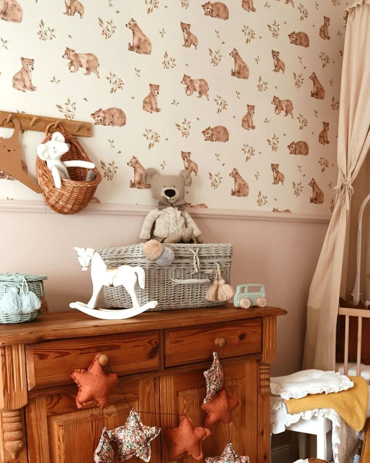 Papier Peint Petits Oursons - Chambre Bébé & Enfant – Montessori pour enfant – photo 3