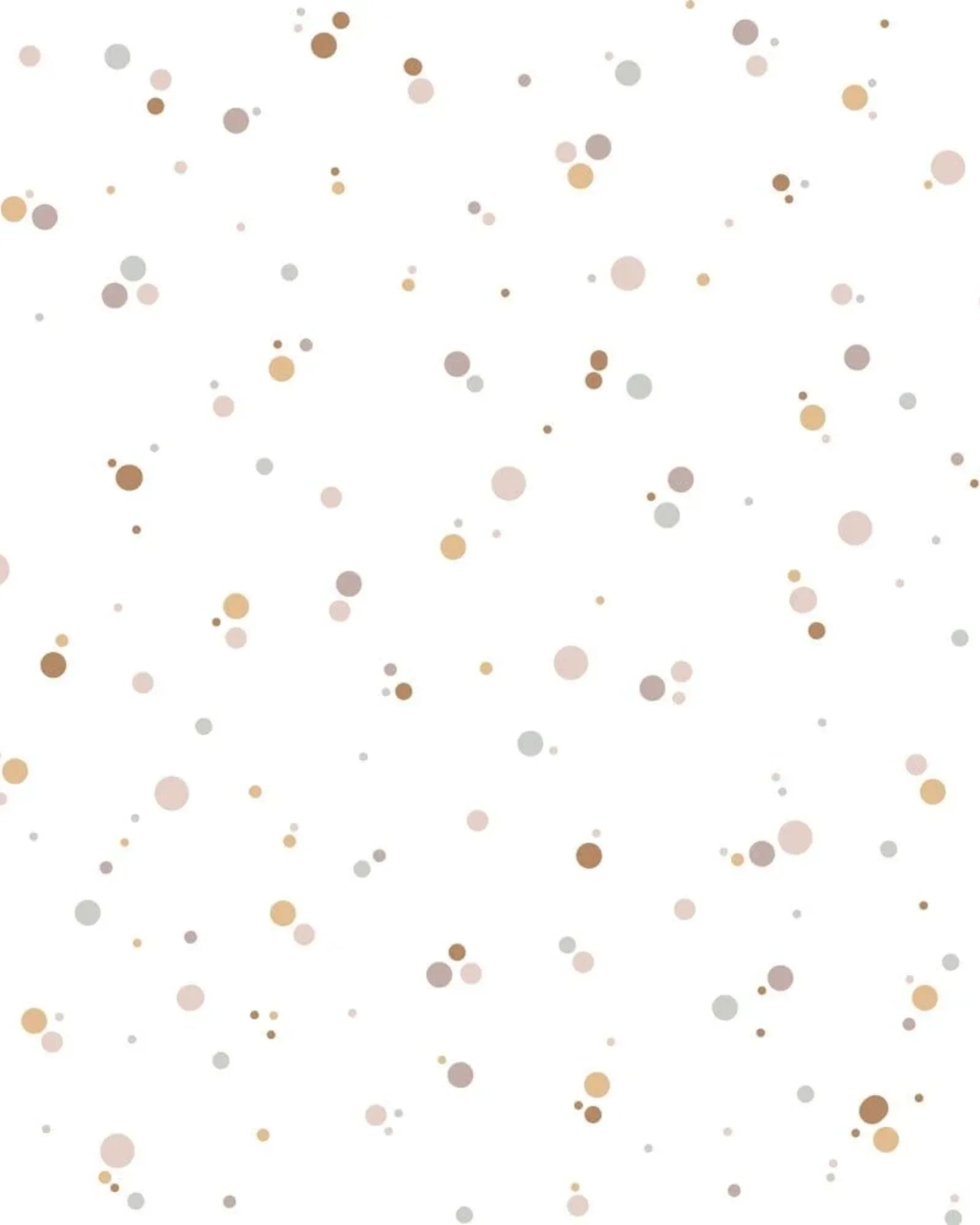 Papier Peint Pois Tendres Cannelle & Rose Poudré – Chambre Bébé en 50x140cm | Papier Peint Tinitto – Fabrication européenne