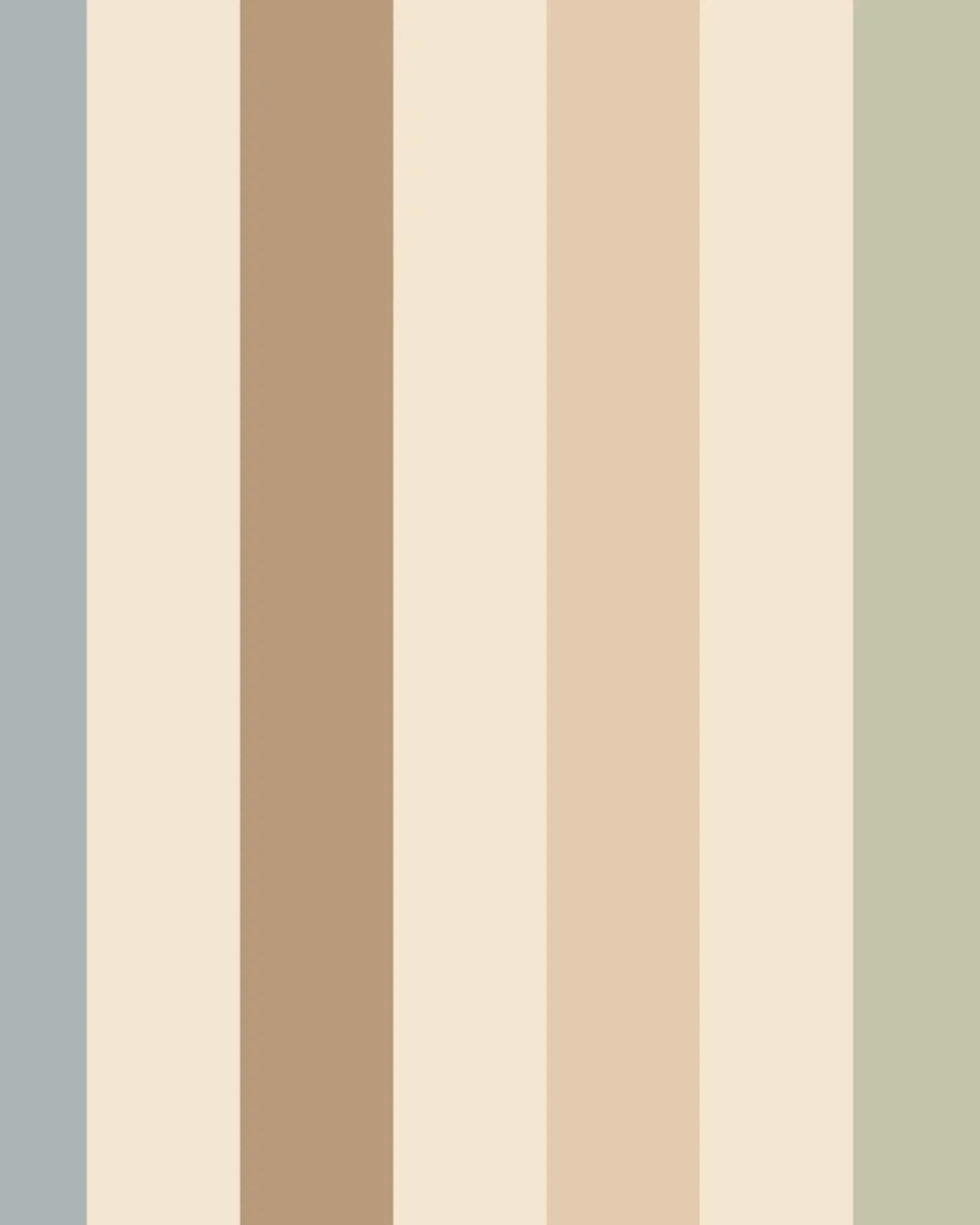 Papier Peint Rayures Fines Neutres – Palette Naturelle – Montessori pour enfant – photo 2