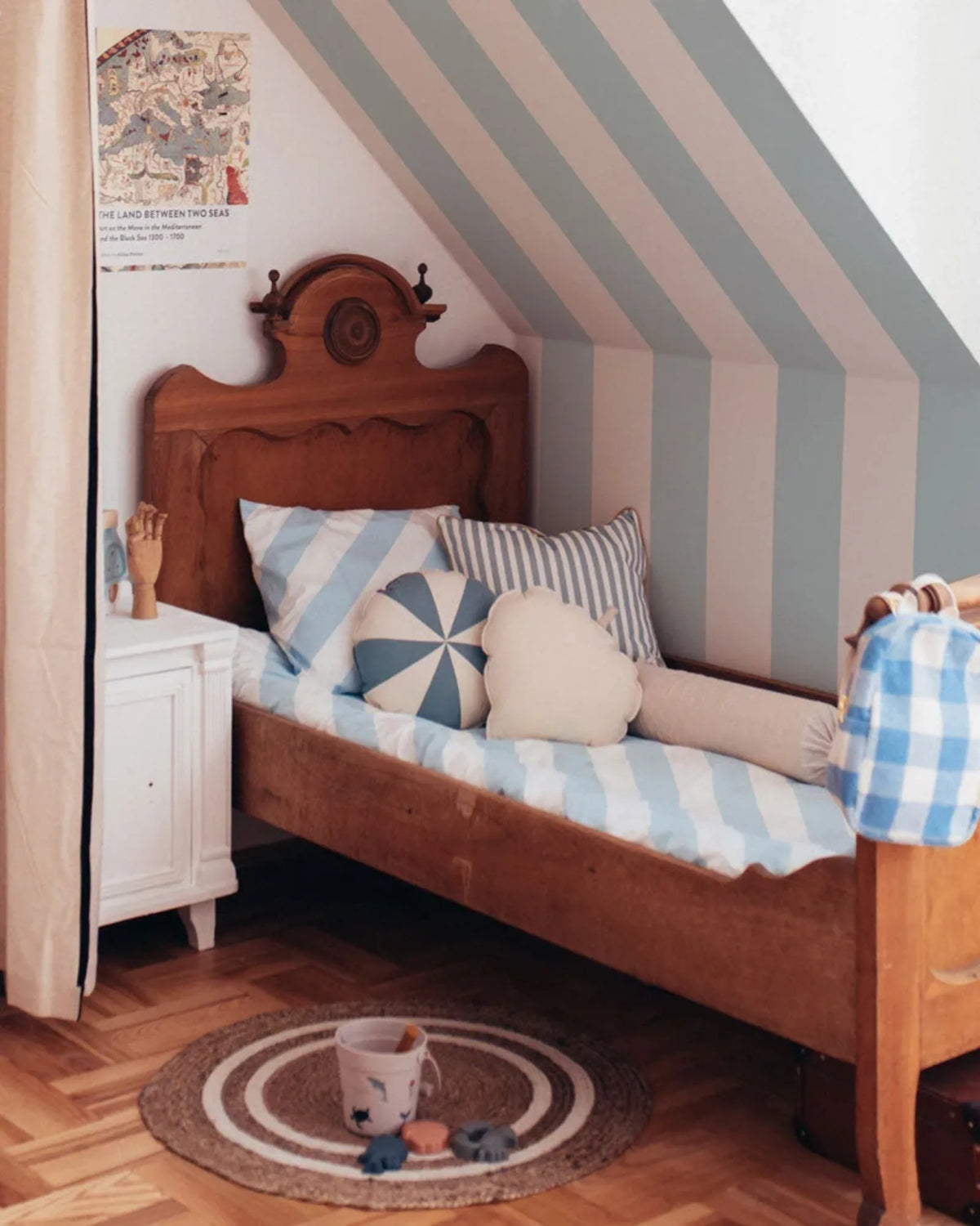 Papier Peint Rayures Portofino – Bleu, Rose ou Caramelle