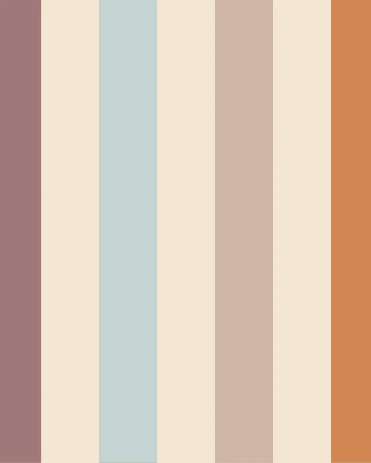 Papier Peint à Rayures Couleurs Chaudes – Décoration Murale Tendance – Montessori pour enfant – photo 2