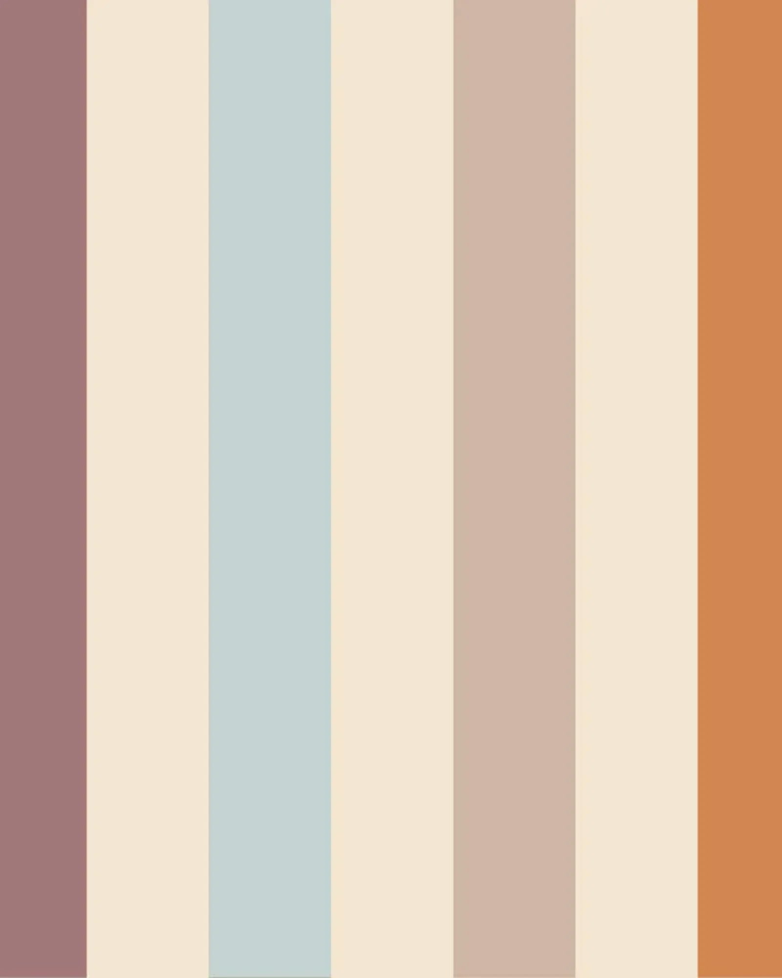 Papier Peint à Rayures Couleurs Chaudes – Décoration Murale Tendance – Montessori pour enfant – photo 1