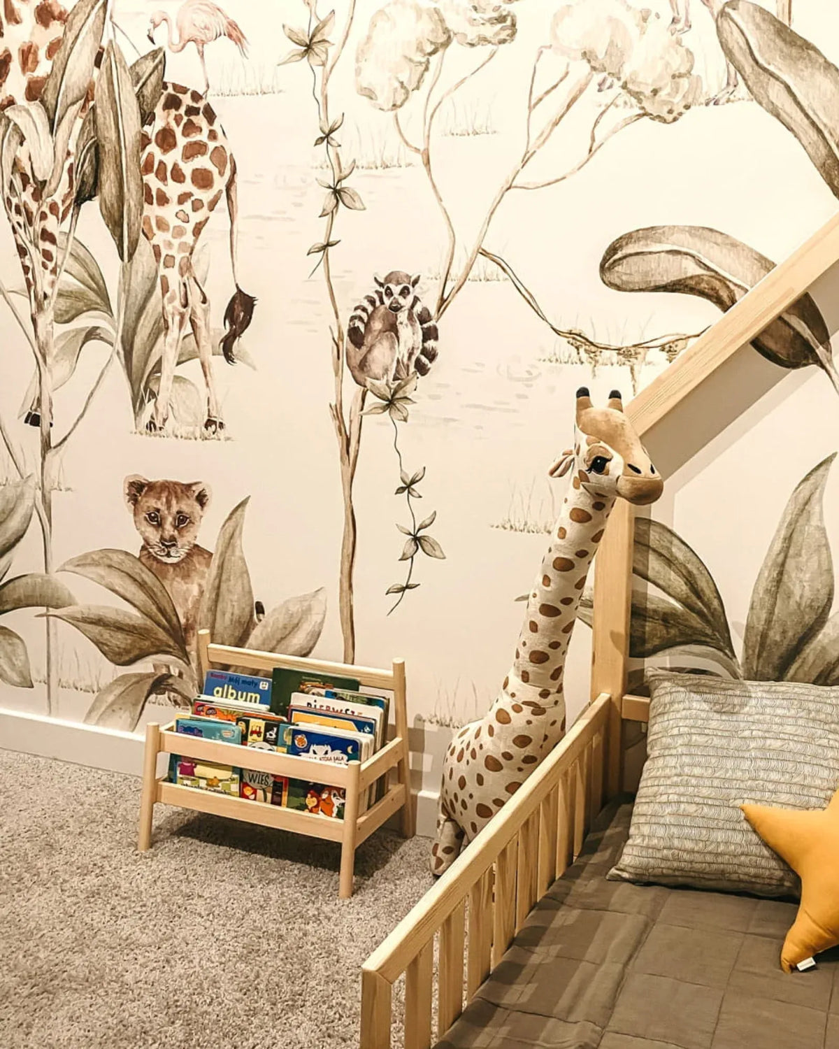 Papier Peint Savane africaine - animaux sauvages – Montessori pour enfant – photo 3