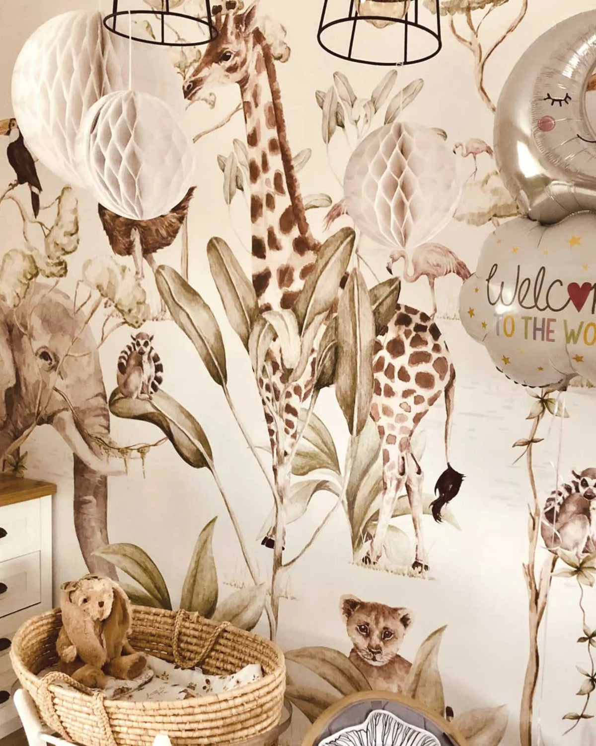 Papier Peint Savane africaine - animaux sauvages – Montessori pour enfant – photo 14