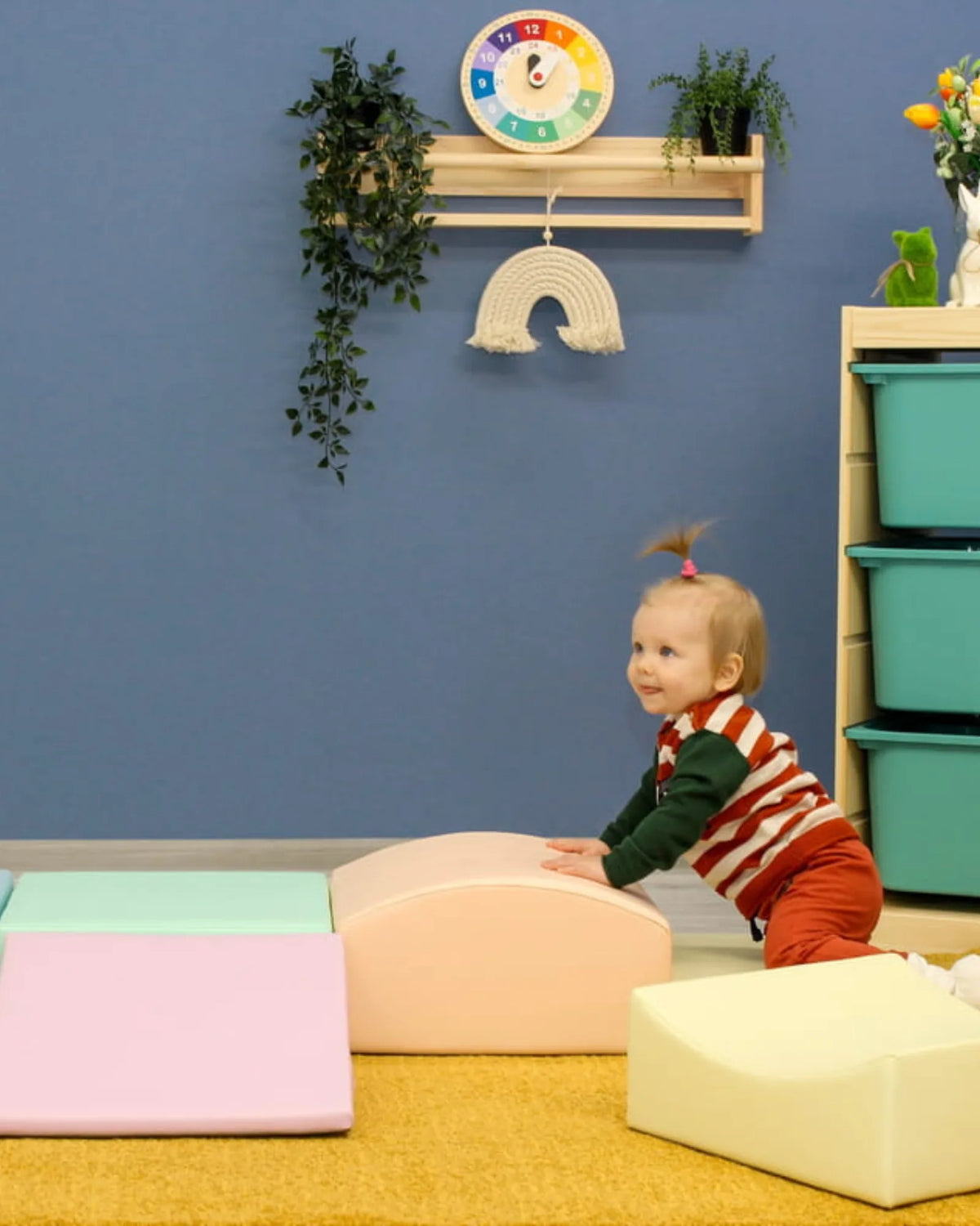 Parcours d'Éveil Little Crawler — Set 7 Blocs en Mousse (6–36 mois) – Montessori pour enfant – photo 9