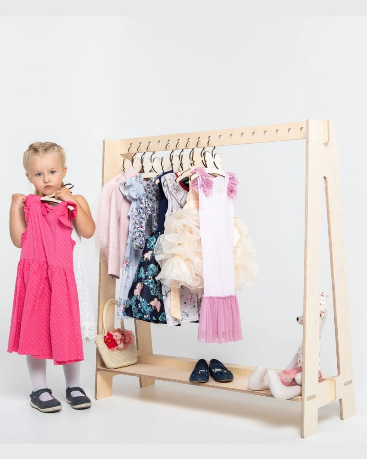 Penderie Ouverte "Montessori" – Étagère en Bois (Bouleau) 2 – Montessori pour enfant – photo 8