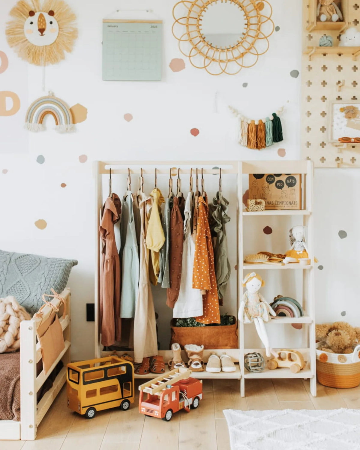 Penderie & Étagère "Montessori" – Dressing Ouvert (Bouleau) – Montessori pour enfant – photo 19