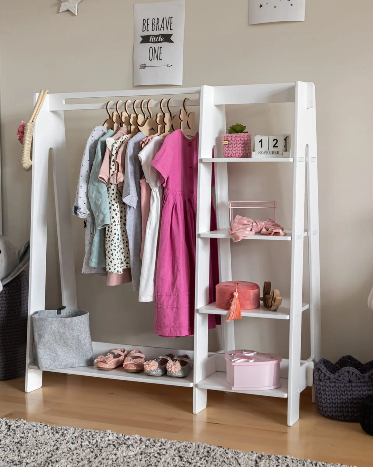 Penderie & Étagère "Montessori" – Dressing Ouvert (Bouleau) – Montessori pour enfant – photo 14