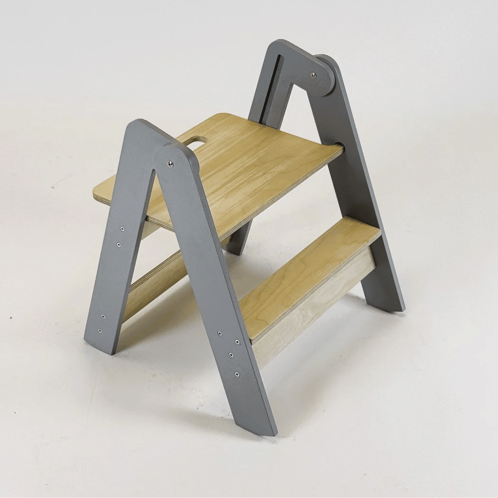 Petit Marchepied Enfant Pliable en Bois – Montessori pour enfant – photo 10