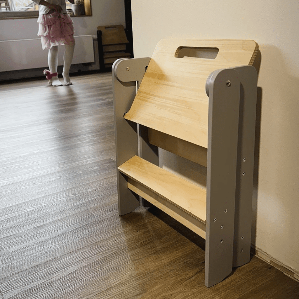 Petit Marchepied Enfant Pliable en Bois – Montessori pour enfant – photo 15