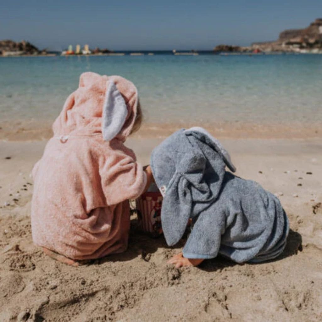 Poncho Enfant Rabbit – Manches Courtes Doux & Pratique