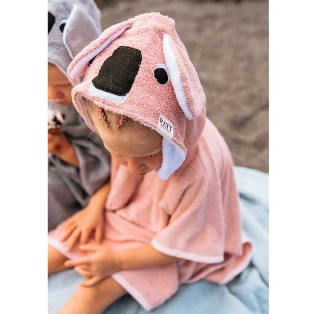 Poncho Enfant Koala – Manches Courtes Doux & Pratique