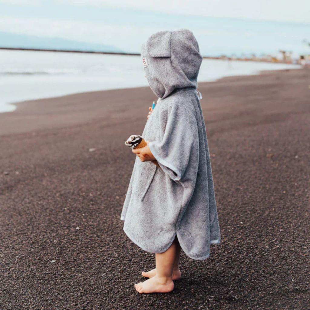 Poncho Enfant Koala – Manches Courtes Doux & Pratique